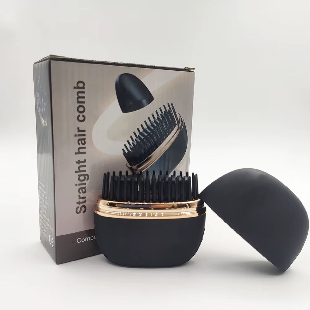 New Wireless Straightening Comb Portable USB Charging Hair Straightener Brush Heating Plates Comb for Smooth Styling Hair Styler