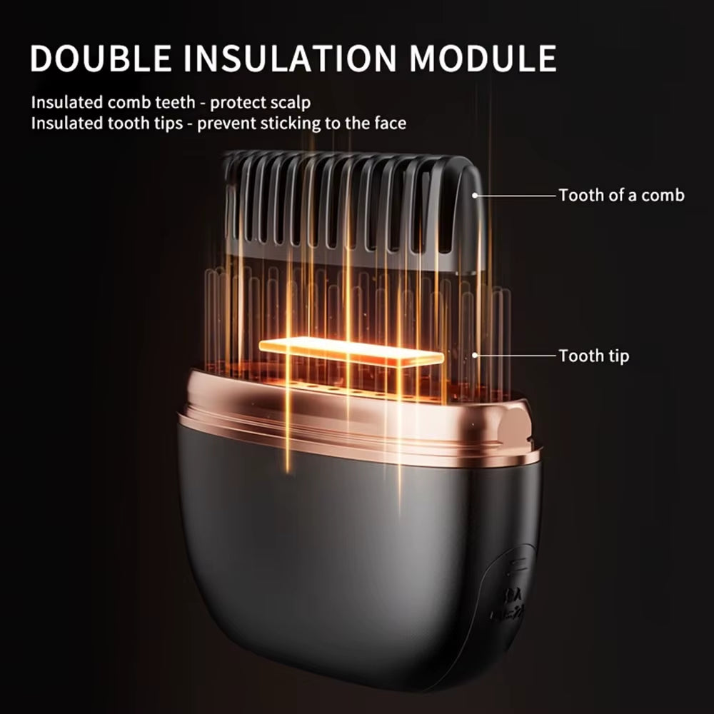 New Wireless Straightening Comb Portable USB Charging Hair Straightener Brush Heating Plates Comb for Smooth Styling Hair Styler